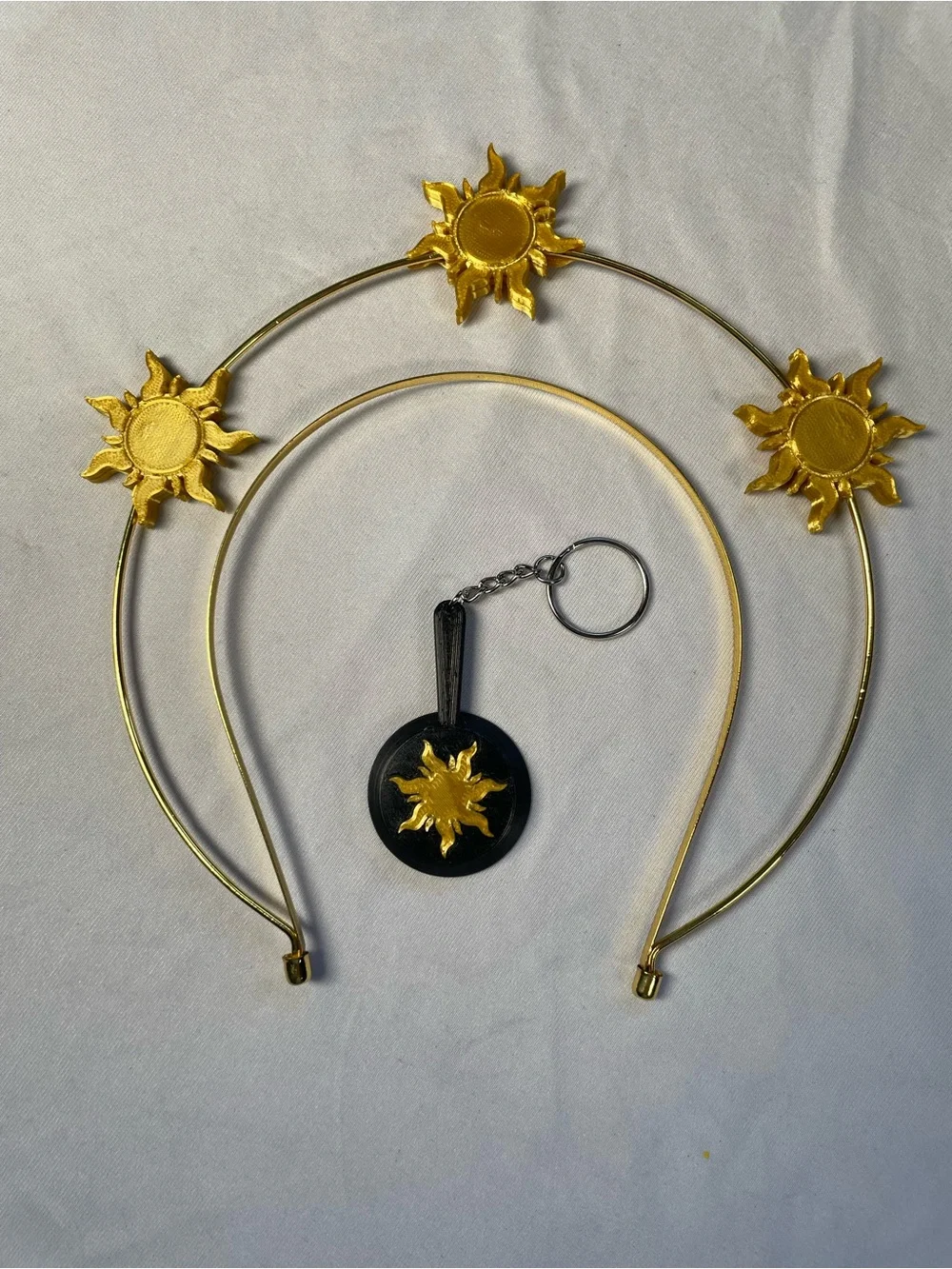 Rapunzel Halo Headband And Keychain 2 Piece Bundle Disney Accessories